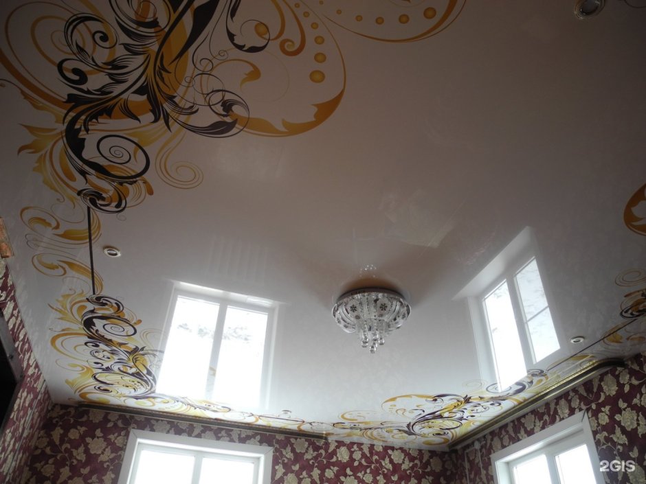 Узоры под люстру на натяжные потолки
