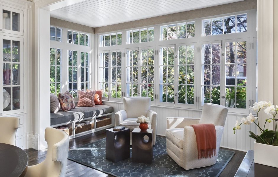 Терраса с панорамными окнами