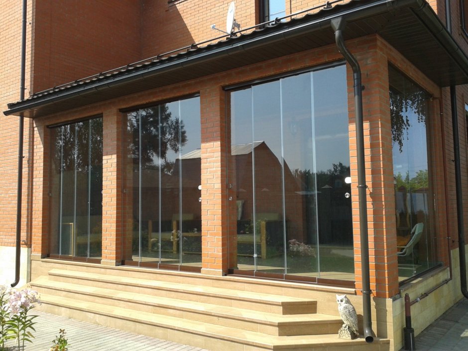 Терраса с панорамными окнами