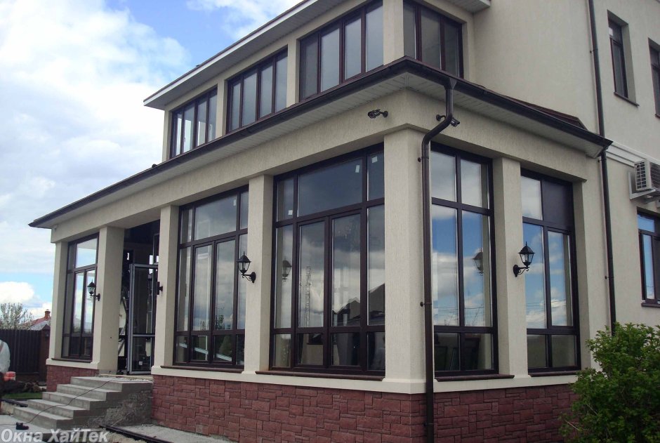 Терраса с панорамными окнами