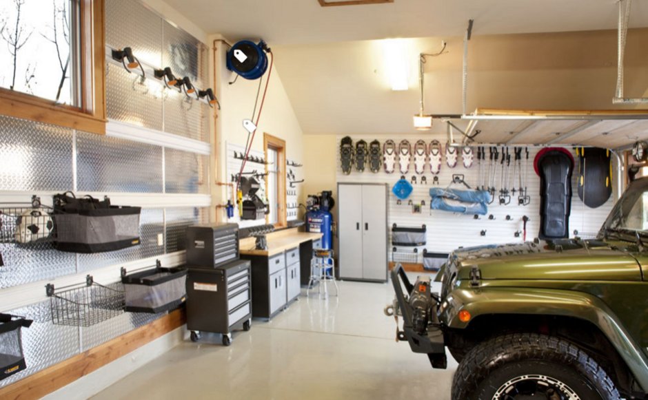 Обустройство гаража для отдыха