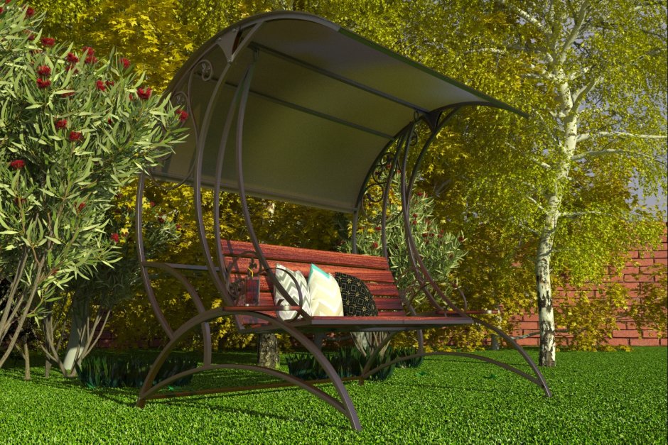 Кованые качели