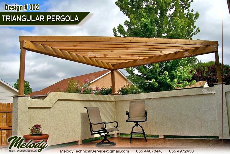 Угловая пергола