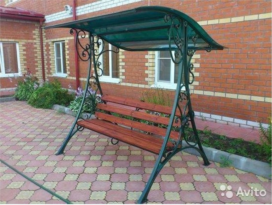 Садово-Парковая скамейка «Флора с навесом»