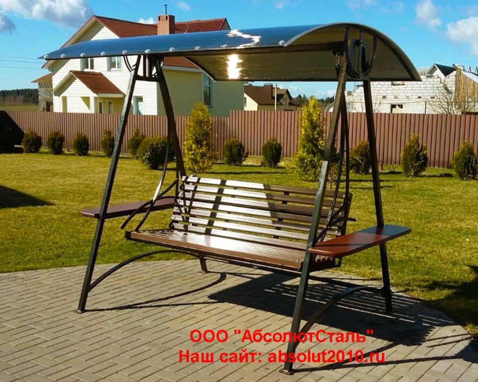 Качели из металла