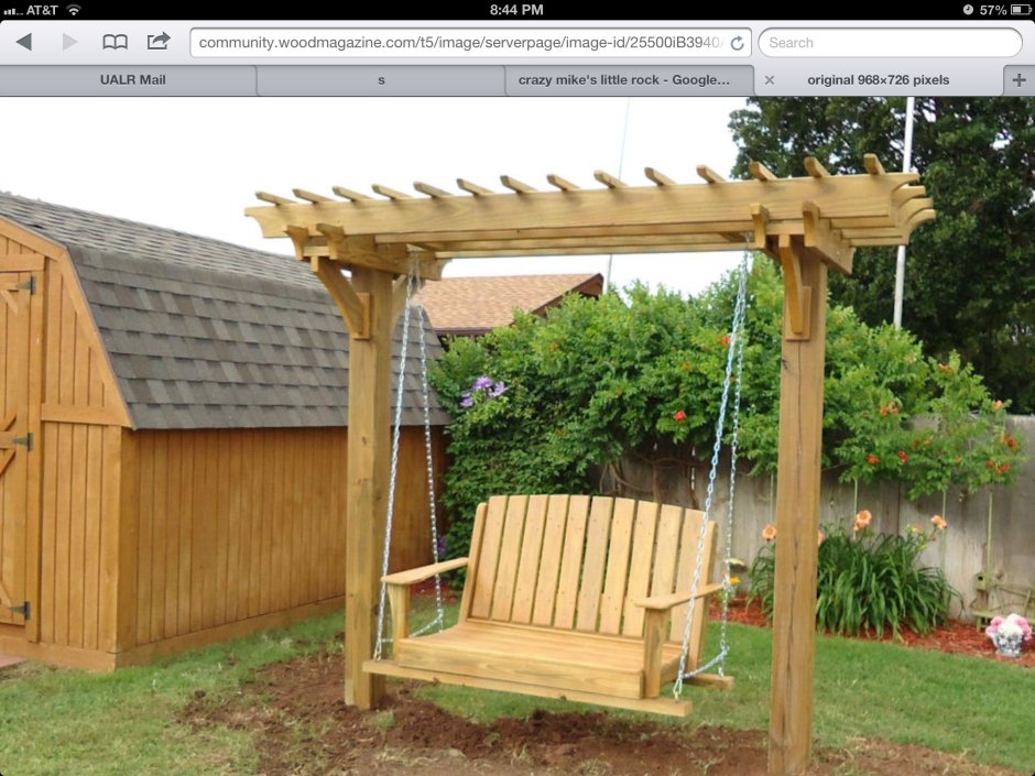 Пергола на двух Столбах