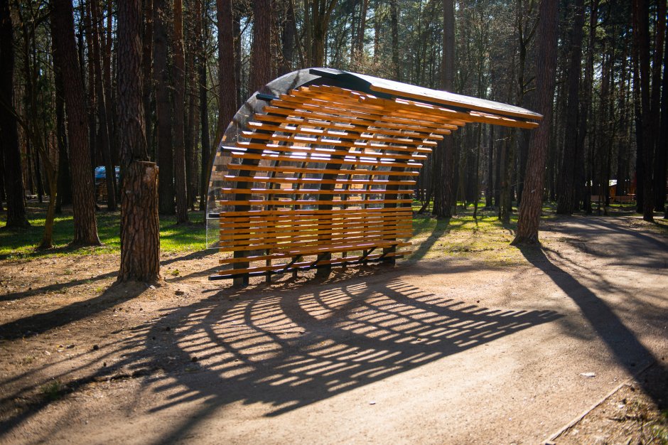 Беседка с велопарковкой