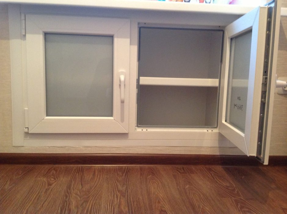 Хрущевский холодильник ПВХ сендвич Rehau 800х750х24 мм