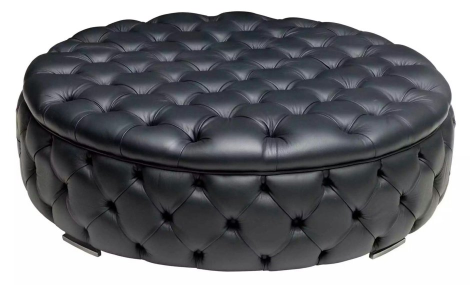 Пуфик круглый с ящиком