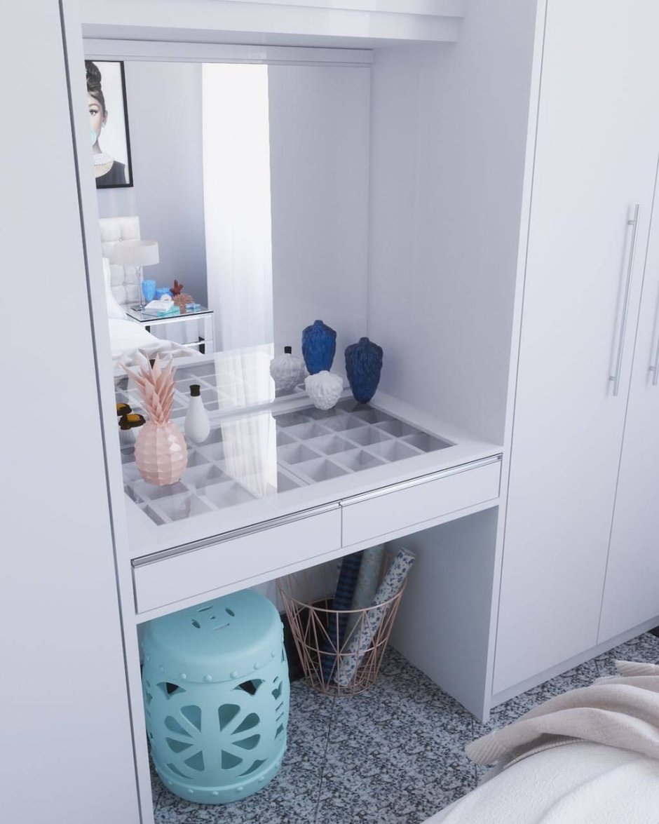 Туалетный столик встроенный в шкаф