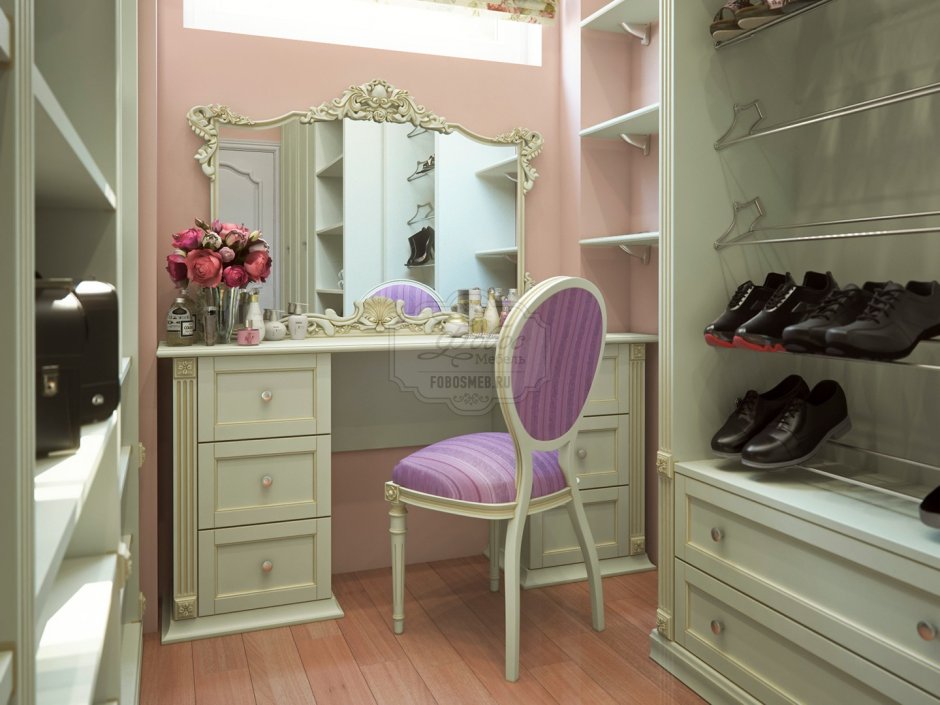 Гардеробная в стиле Прованс