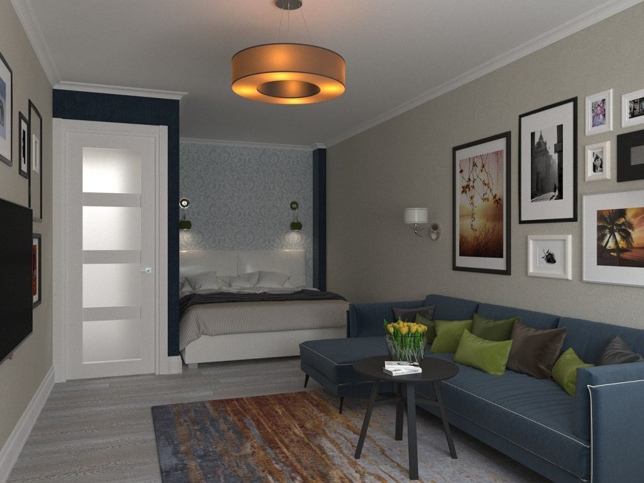 Планировка однокомнатной квартиры с нишей