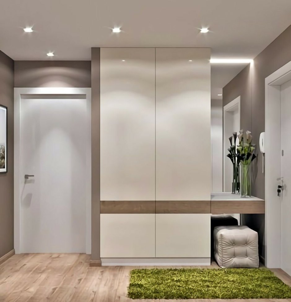 Современные гардеробные в прихожей