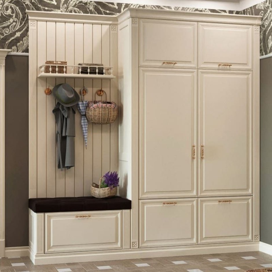 Прихожая с каретной стяжкой Стэлла 11кр