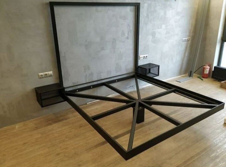 Парящая кровать металлический каркас