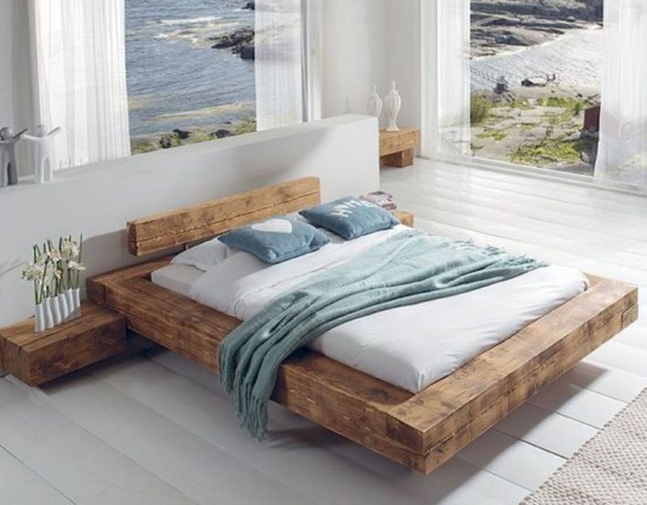 Кровать в стиле лофт из металла