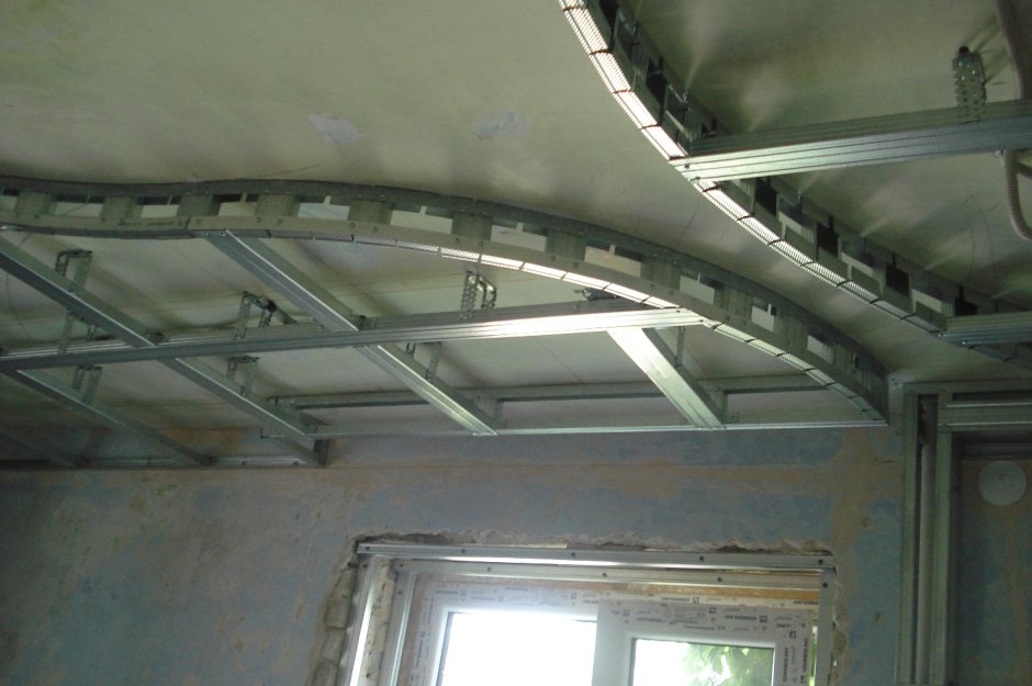 Монтаж олка из гипсокартона