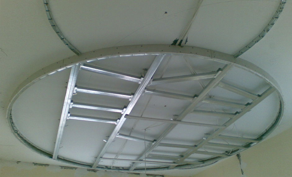 Каркас гипсокартонного потолка