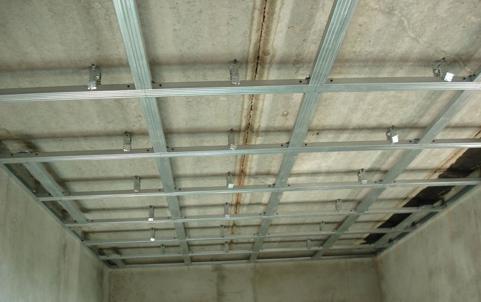 Каркас гипсокартонного потолка
