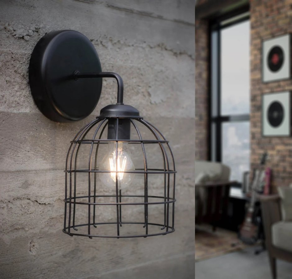 Светильник лофт брус