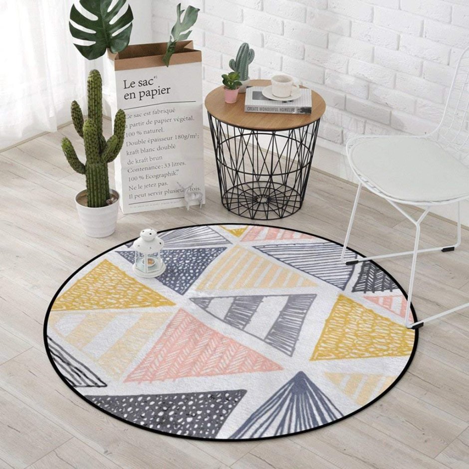 Круглые коврики в прихожую