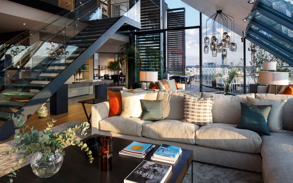 Пентхаус Нью Йорк гостиная