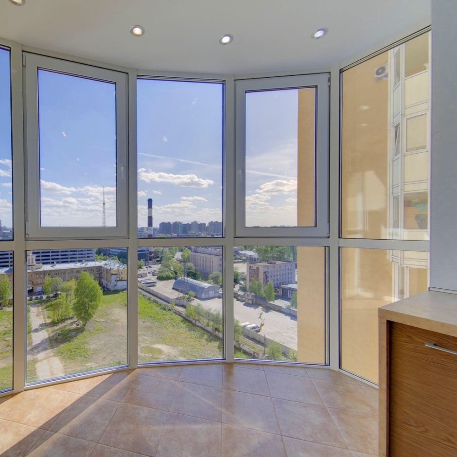 Панорамное остекление Рехау