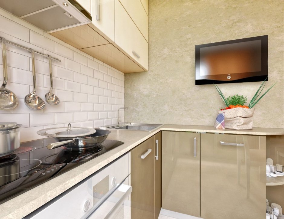 Интерьер кухни в двухкомнатной квартире