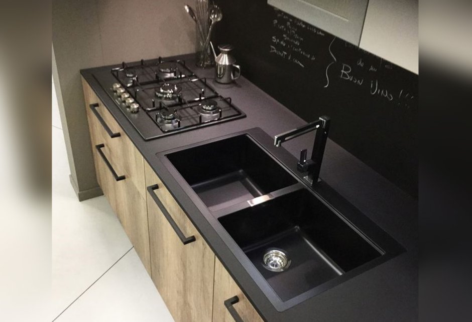 Кухонная мойка в стиле лофт