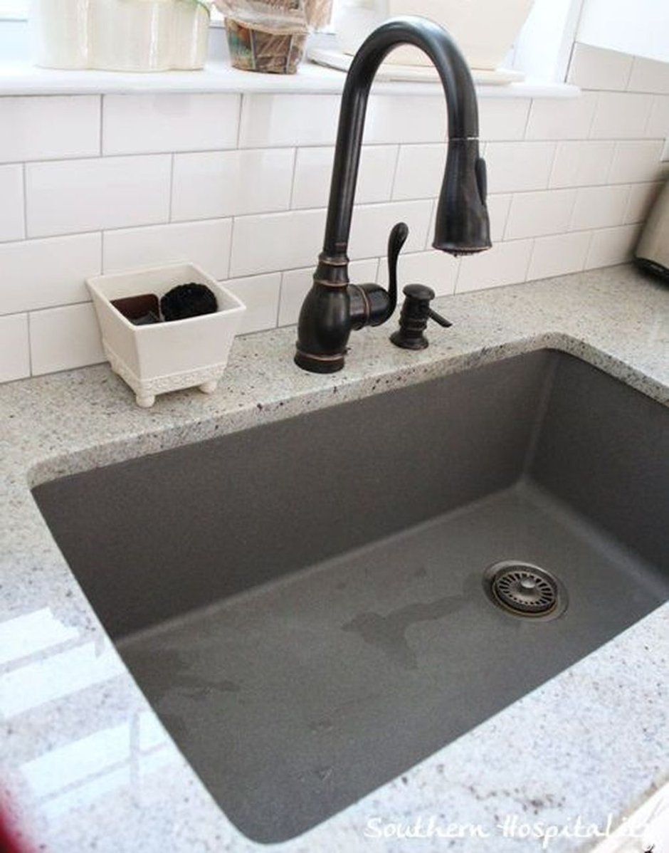 Серая раковина на кухню икеа