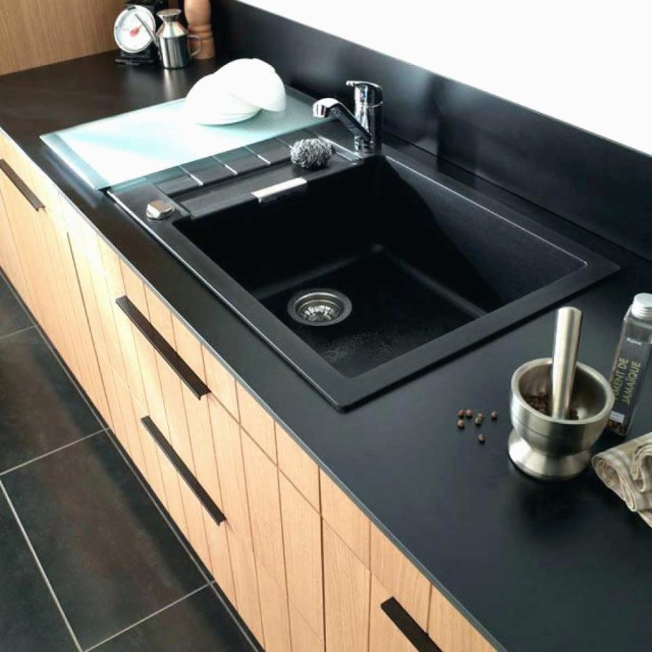 Мойка икеа для кухни черная