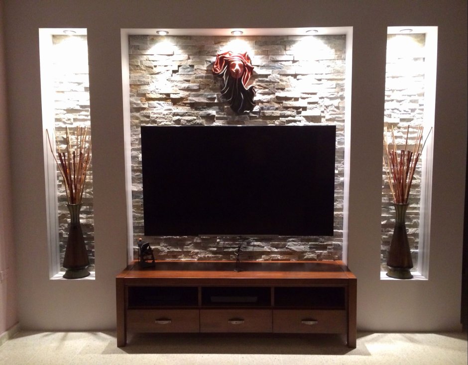 Ниша под телевизор из гипсокартона