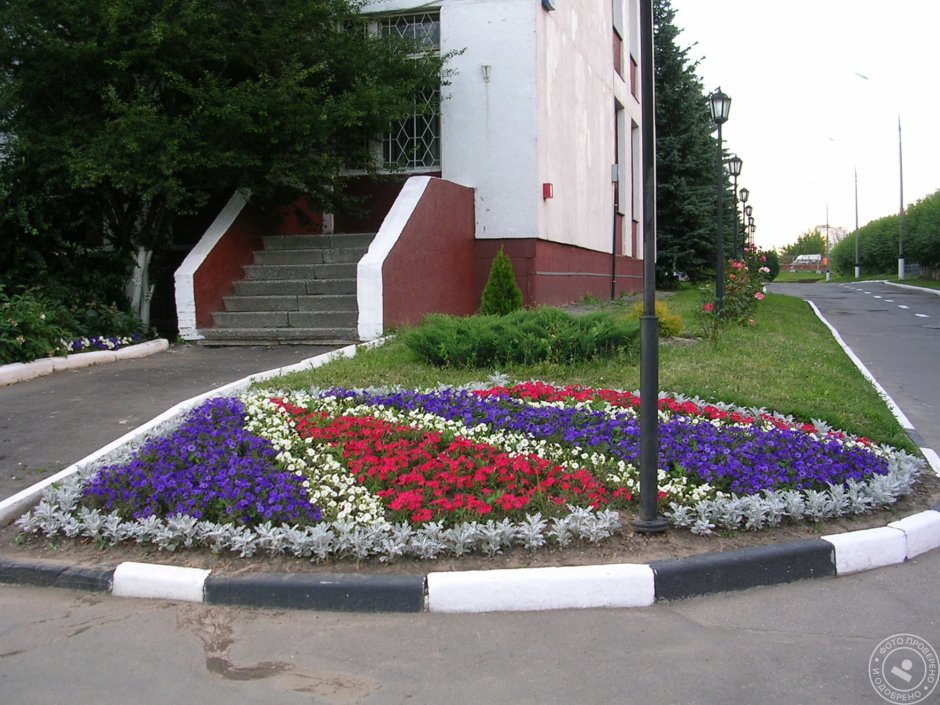 Клумбы во дворе