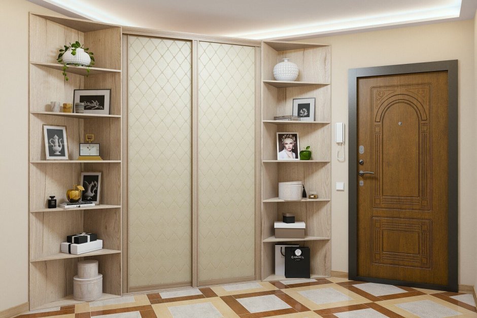 Стеллаж с полками для вещей