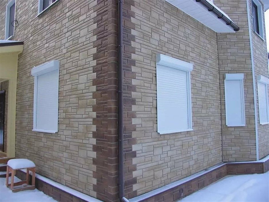 Фасад камень белый Альта профиль