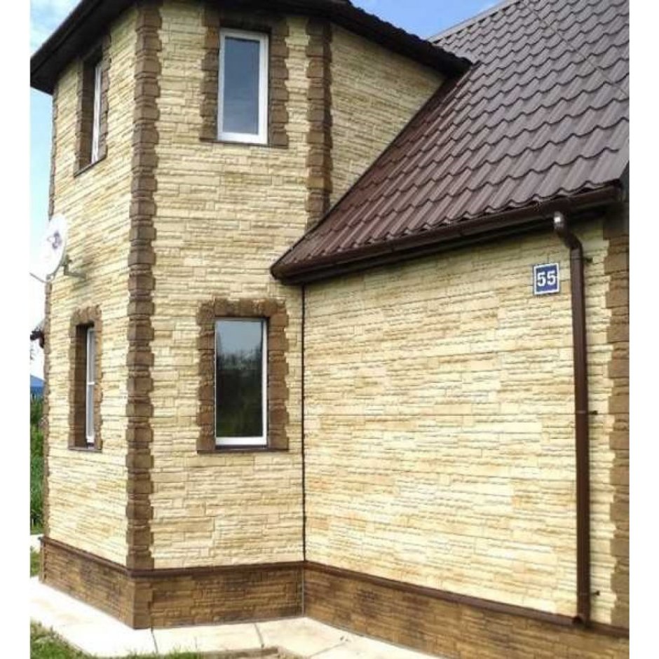 Фасадная панель Docke Burg пшеничный