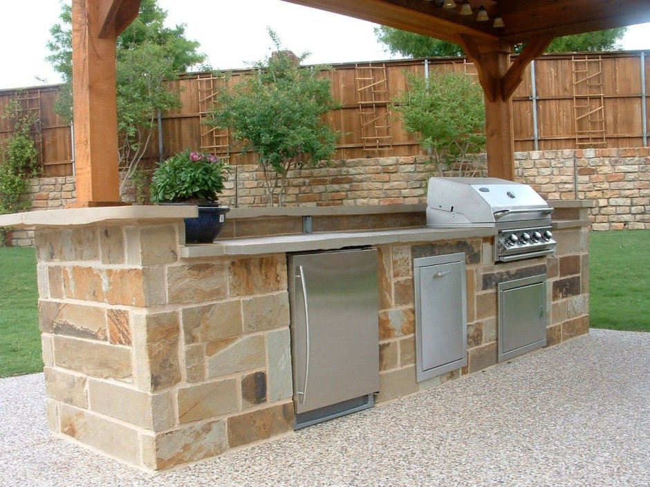 Барбекю комплекс с коптильней