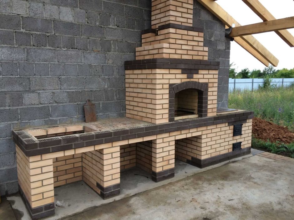 Отделка барбекю