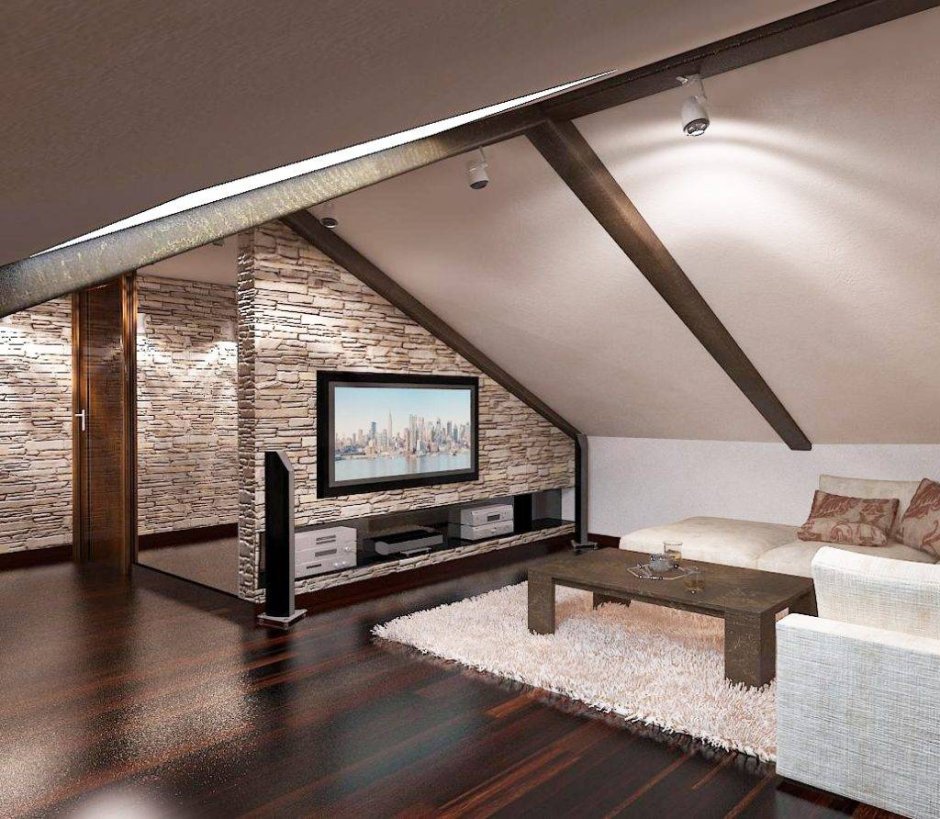 Полумансарда интерьер