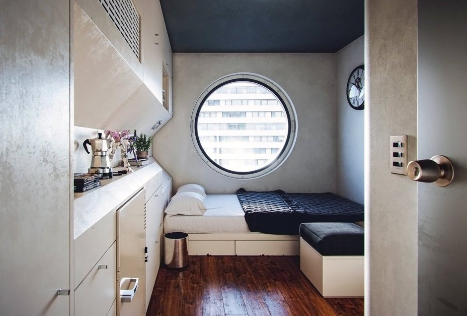Nakagin Capsule Tower интерьер
