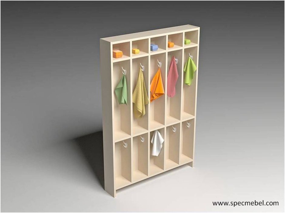 Шкаф открытый для детсада