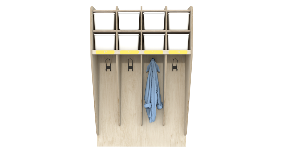 Детские шкафчики в раздевалку для детского сада