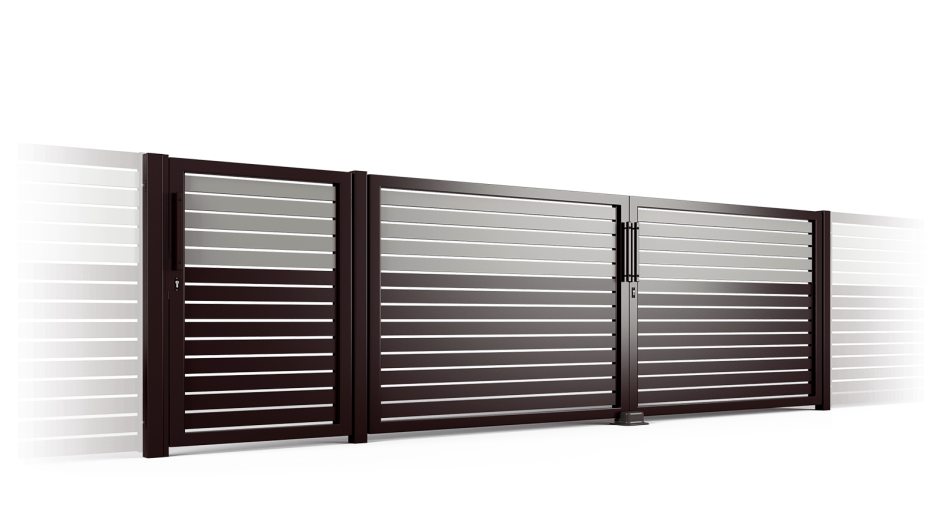 Откатные ворота жалюзи Гранд лайн