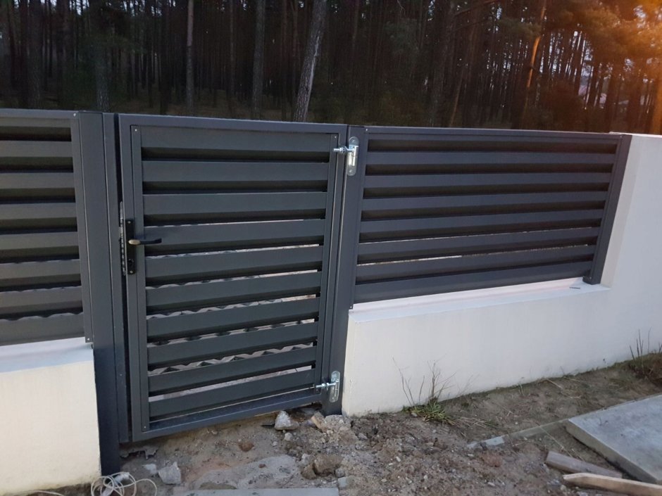 Откатные ворота жалюзи Гранд лайн