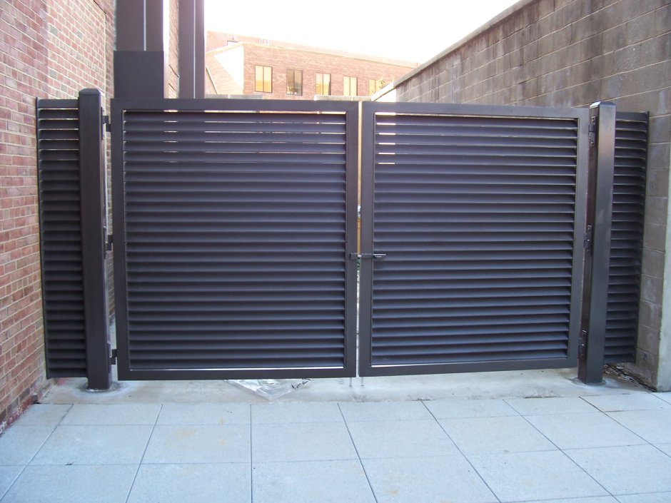 Распашные ворота жалюзи GRANDLINE