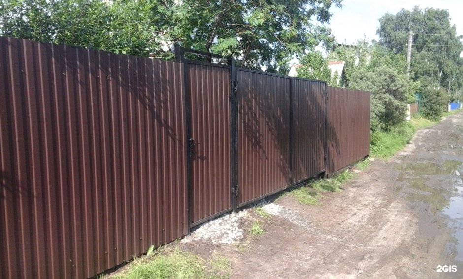 Ворота из металлопрофиля