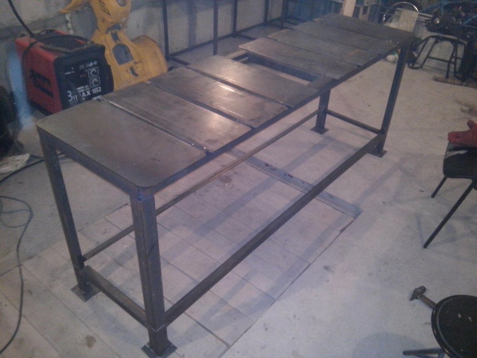 Верстак слесарный стальной сварной 800х2400 коммерческое