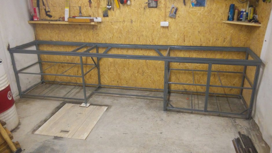 Верстак 2500х800 сталь 4мм