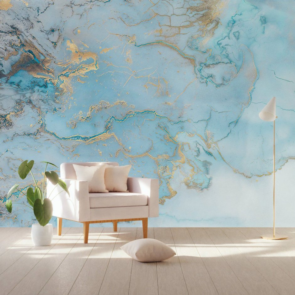 Акварельные стены в интерьере