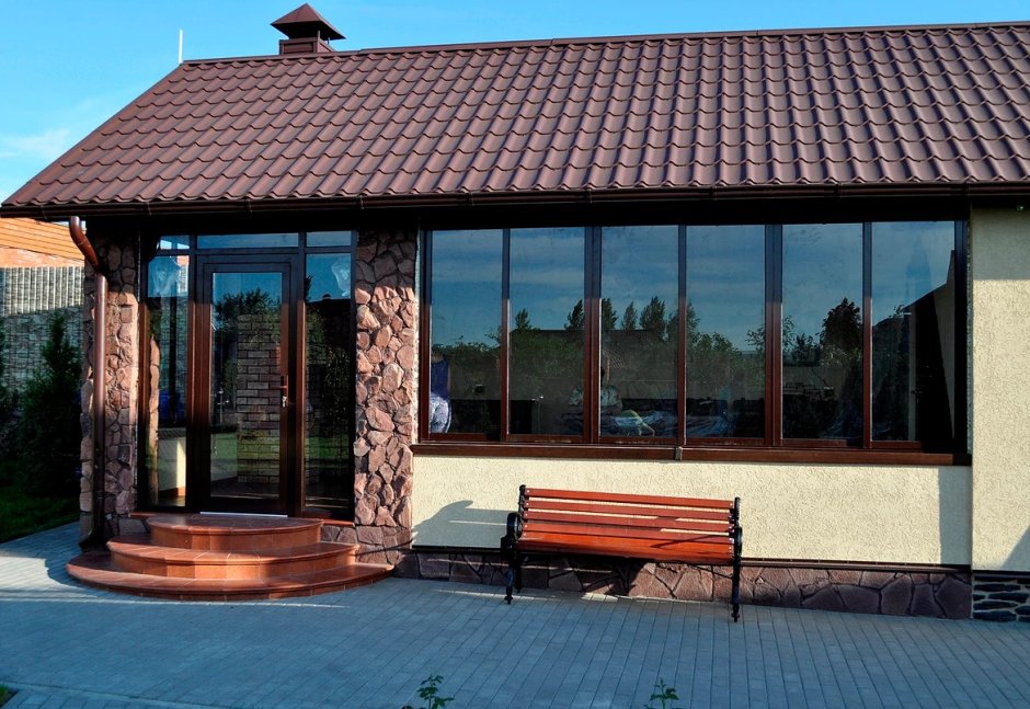 Витражное остекление веранды